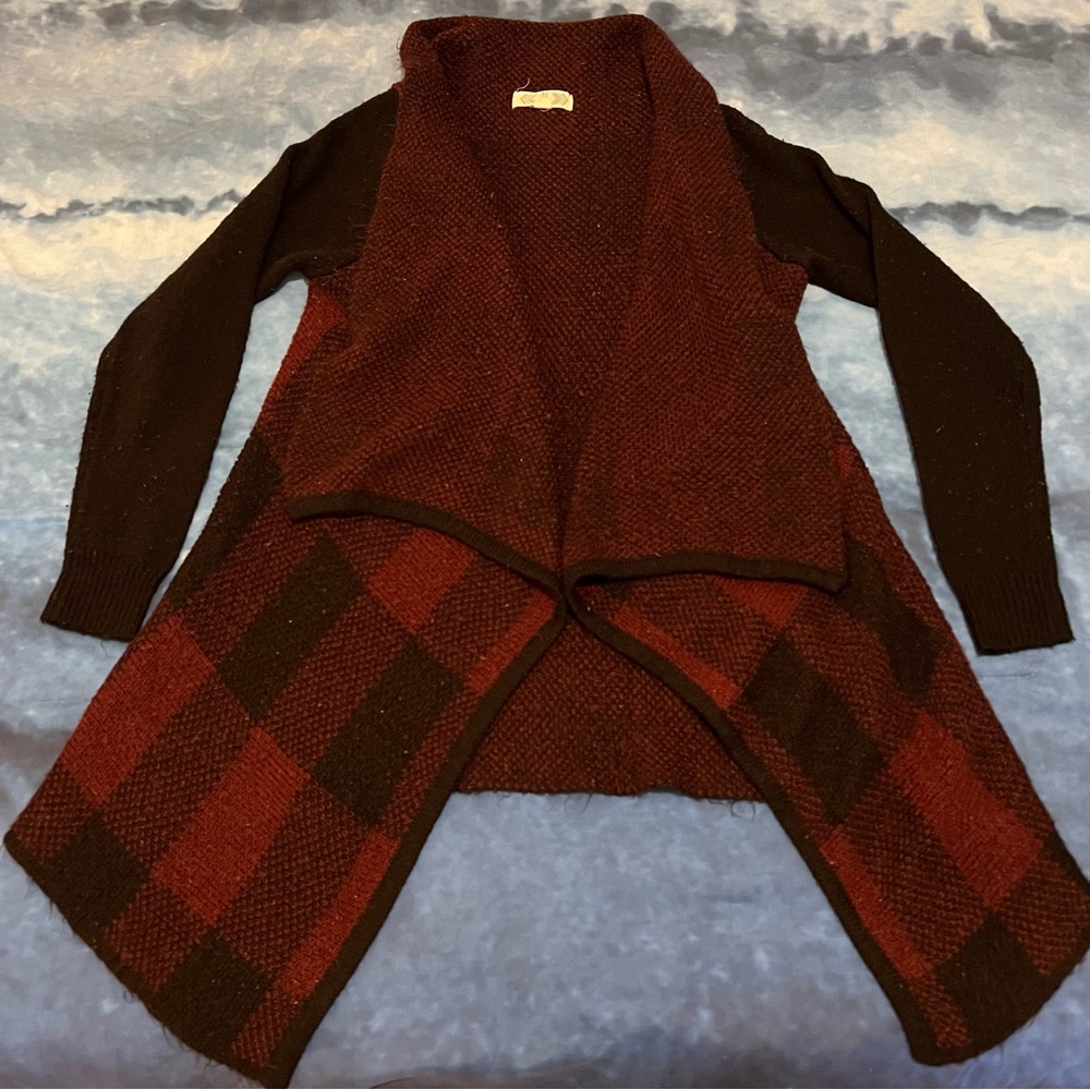 Plaid cardigan
